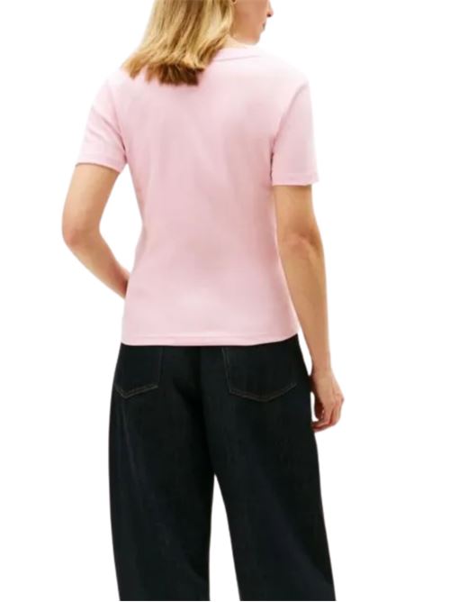 T-shirt slim fit scollo a v Tommy Hilfiger | WW0WW40584TPG